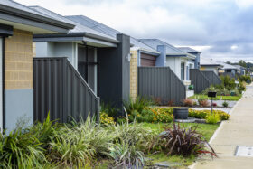 Image of 3 Colorbond boundary fences in a residential development